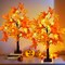 2 Pack 24 Inch Artificial Fall Lighted Maple Tree - 24 LED Light